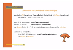 Pour candidater aux UT