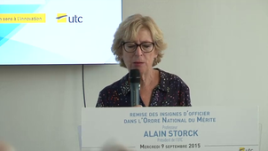 Remise des insignes d’Officier dans l’Ordre National du Mérite à Alain Storck, Président de l’UTC