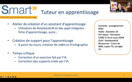 Webinaire S.mart 4 : IA pour/dans la pédagogie et les tâches administratives