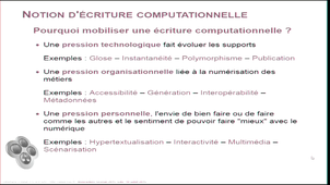 Rencontres Scenari 2015, WYSIWYM, accessibilité